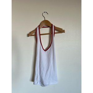 White and Red Retro Tanktop